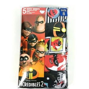 Boys incredible 2 briefs size 8